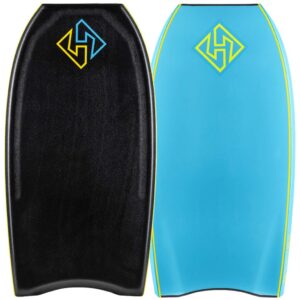 Bodyboard PP HUBB EDITION Crescent Black – Aqua Blue