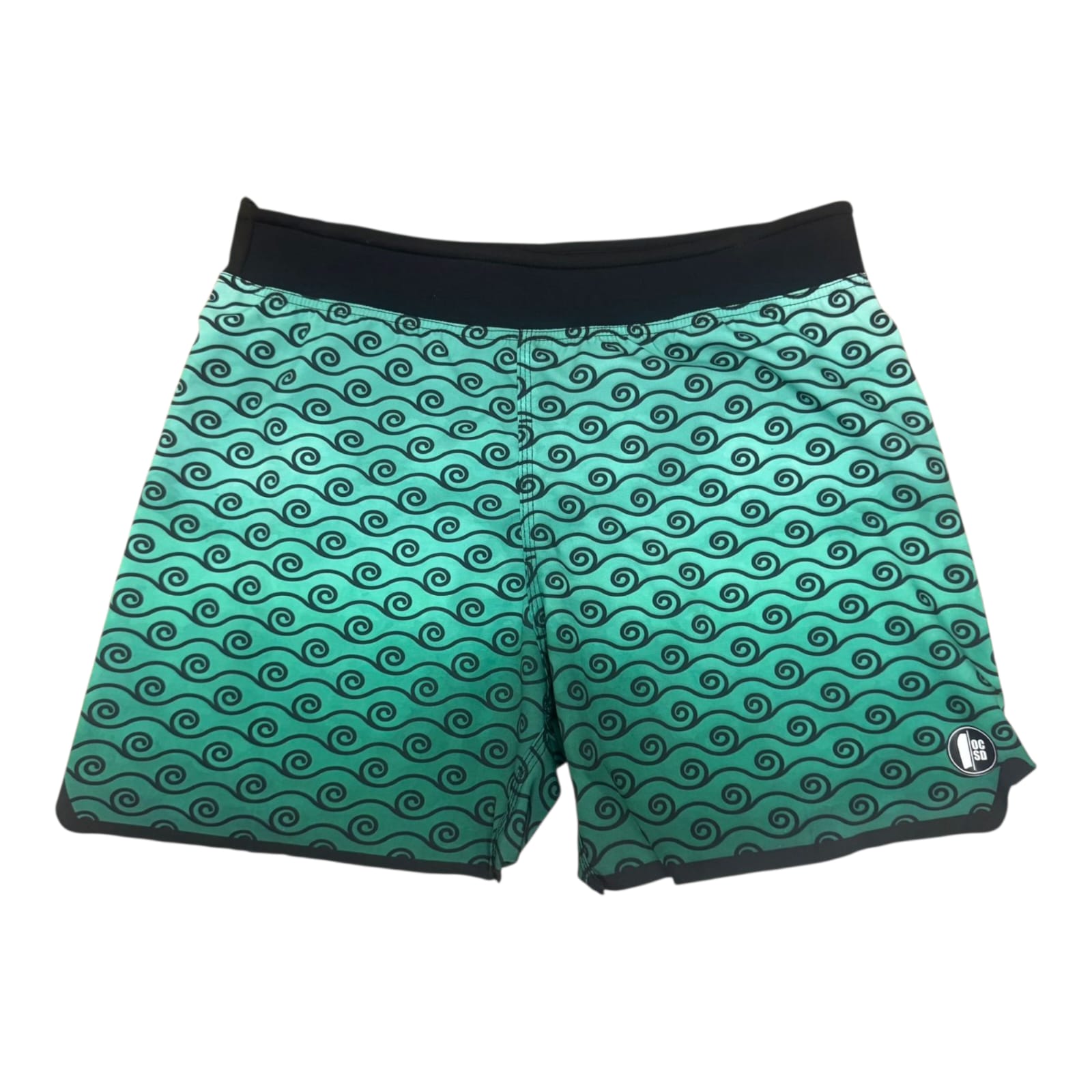 Shorts OCSD com Cós em Neoprene - Estampado Verde