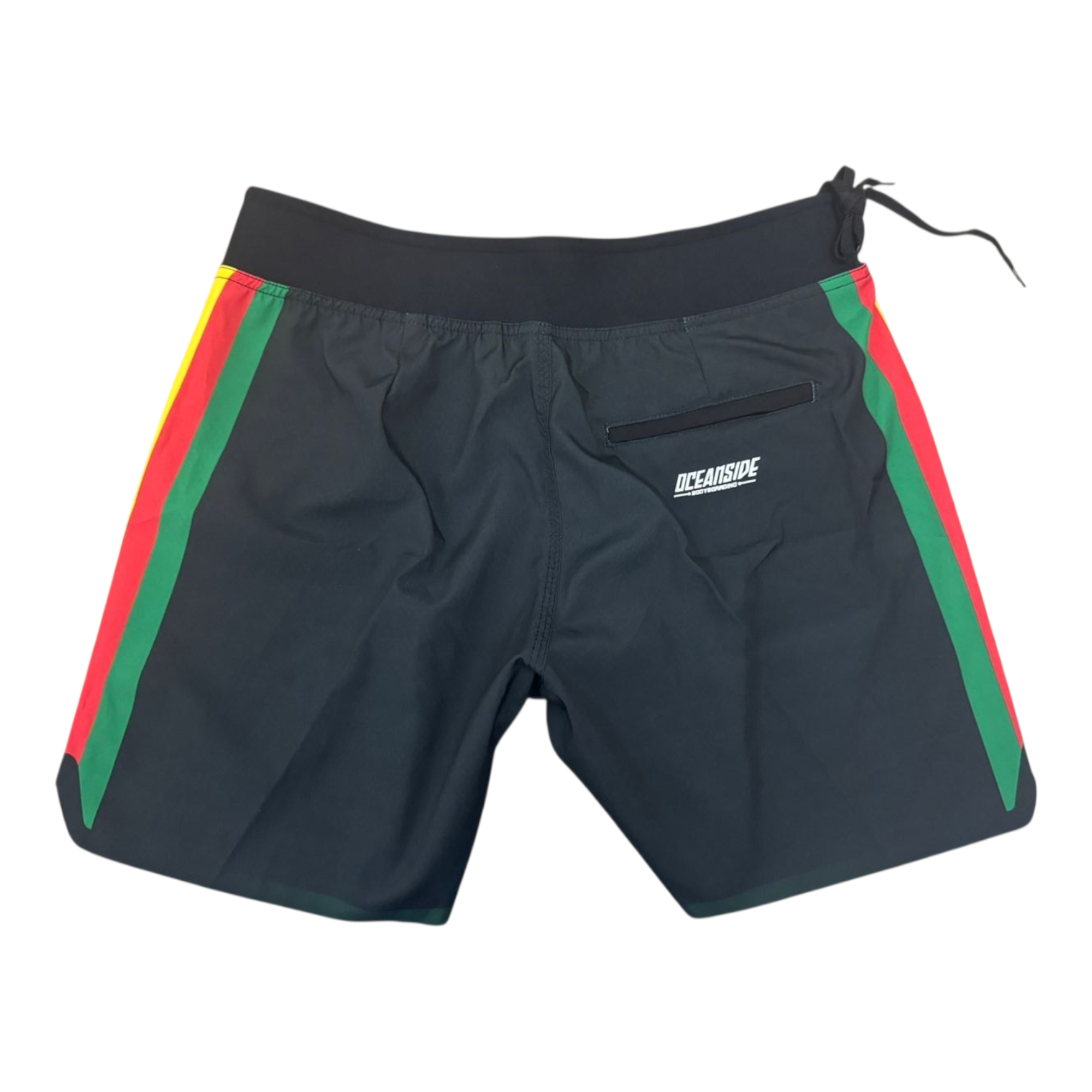 Shorts OCSD com Cós em Neoprene - Estampado Preto/Amarelo/Vermelho/Verde - Imagem 2