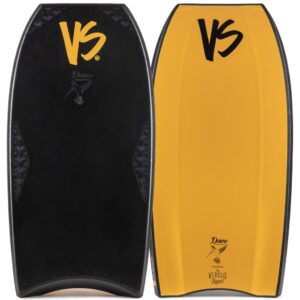 Bodyboard PP VS Dave Winchester Proride Griptech Tail Piece Black – Tangerine