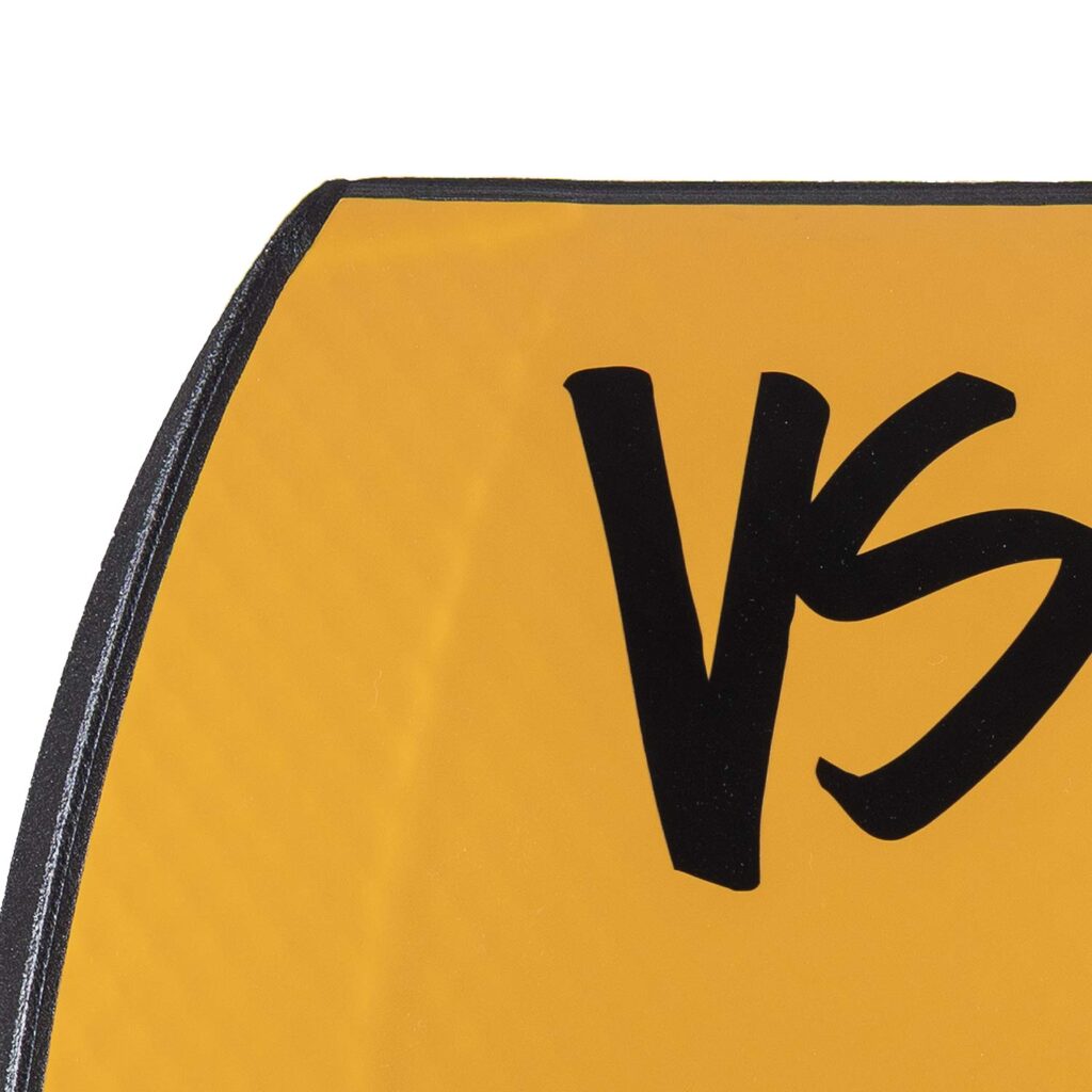 Bodyboard PP VS Dave Winchester Proride Griptech Tail Piece Black – Tangerine - Imagem 3