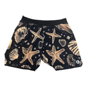 Shorts OCSD com Cós em Neoprene - Estampado Preto/Elementos do Mar