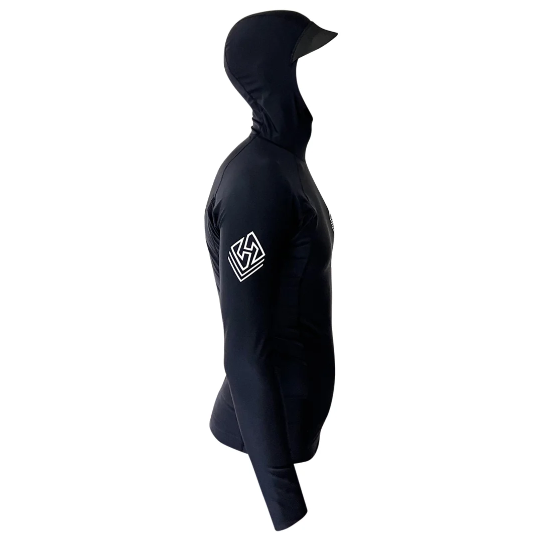 Casaco com capuz de inverno Lycra Hubb preto - Imagem 2